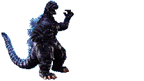 animated GIF of Godzilla breathing fire
